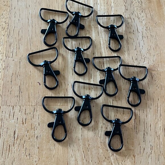 60 piece Swizel Snap Hook D Ring Metal Lobster Clasps - Picture 13 of 14